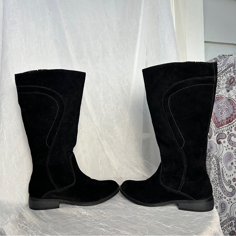 Easy spirit Suede Leather Knee High Black Boots | Sz 7 - Picture 5 of 16
